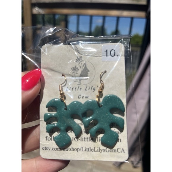 handmade Polymer Clay earrings lot -2. 12 Unique 12 Pcs Stainless Steel Base - Picture 6 of 14